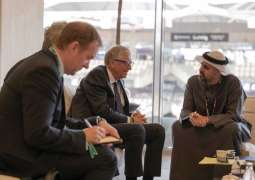 Theyab bin Mohamed bin Zayed meets Bill Gates on the sidelines of Formula 1