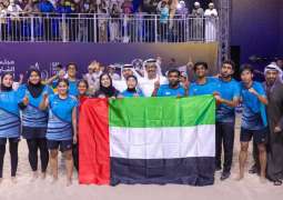 منتخب الإمارات بطل العالم للريشة الطائرة بالهواء الطلق