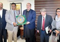 Mauritius high Commissioner calls on Chudhary Shafay Hussain
