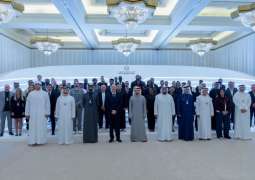 حمدان بن محمد يكرم رئيس الفيفا وناصر الخليفي ونوفاك ديوكوفيتش بجائزة محمد بن راشد آل مكتوم العالمية للرياضة 2025