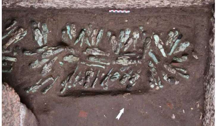 Egypologists find 225 'exceptional' figurines in pharaoh's tomb