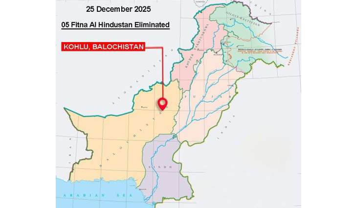Security forces kill five terrorists in Balochistan