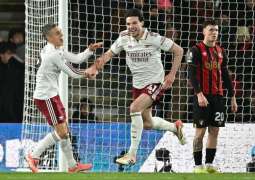 Arsenal beat Bournemouth to maintain Premier League lead