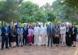 Saud bin Saqr receives delegation from Harvard Kennedy School