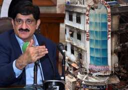 Sindh CM announces two-month timeline to rebuild shops for Gul Plaza victims