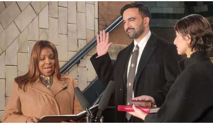 Zohran Mamdani takes oath on Holy Quran as first Muslim mayor of NYC