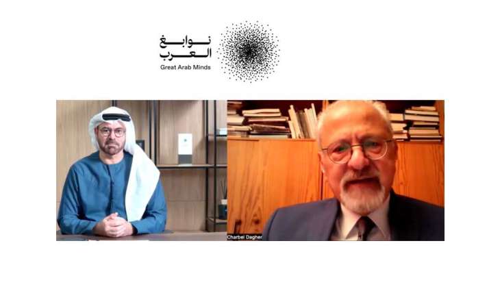 Mohammed bin Rashid congratulates Professor Charbel Dagher on winning Great Arab Minds 2025 Award for Literature and Arts
