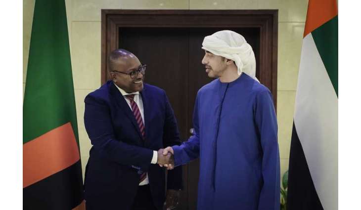 عبدالله بن زايد يستقبل وزير الخارجية والتعاون الدولي في زامبيا