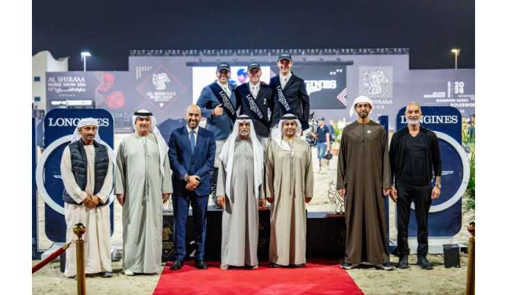 Nahyan bin Mubarak crowns Ireland’s Shane Breen with trophy of 9th Al Shira’aa International Show Jumping Championship