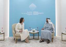 Saif bin Zayed discusses security cooperation with Moldovan Minister of Internal Affairs