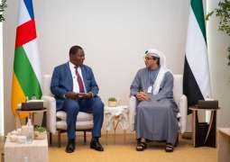 Mansour bin Zayed meets Central African Republic President on sidelines of World Governments Summit