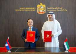 Saeed Al Hajeri receives Deputy Foreign Minister of Laos as MoU signed between two countries