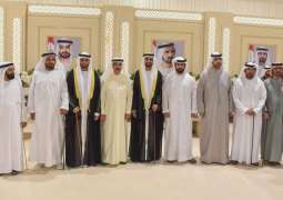 حاكم أم القيوين ونائبه يحضران حفل زفاف نجلي بطي محمد الغفلي