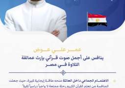 Omar Aly Awad competes for most beautiful Quran recitation, carrying legacy of Egypt’s great masters of recitation