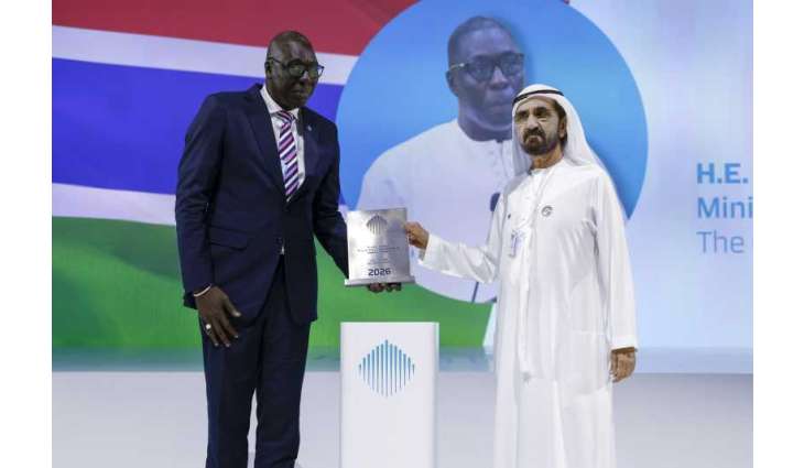 Mohammed bin Rashid honours Gambia’s Minister of Tourism with Best Minister Award at WGS 2026