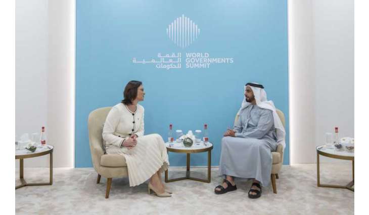 Saif bin Zayed discusses security cooperation with Moldovan Minister of Internal Affairs