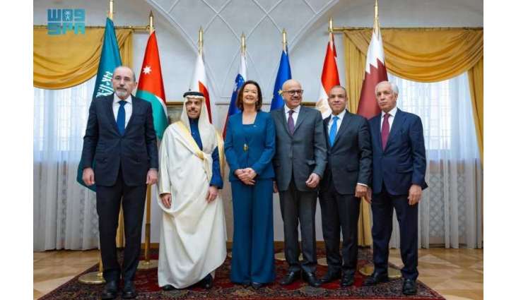 Foreign Ministers of Saudi Arabia, Jordan, Egypt, Bahrain, and Qatar Hold Talks with Slovenia's Deputy Prime Minister and Foreign Minister in Ljubljana