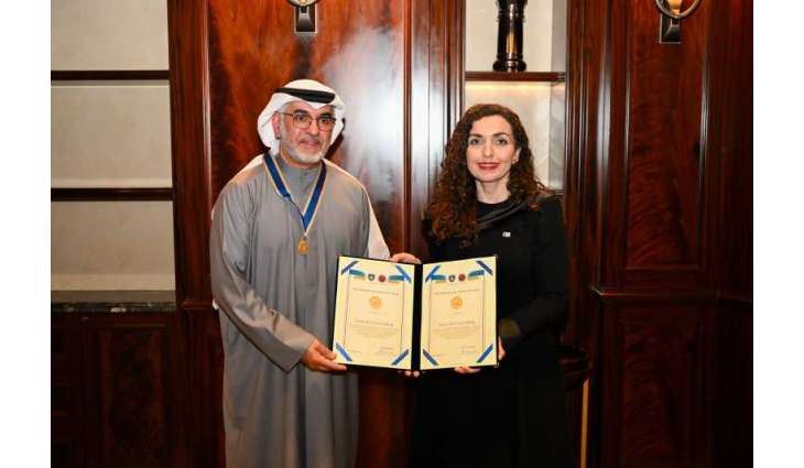 Kosovo President awards Presidential Medal of Merit to Emirates Red Crescent