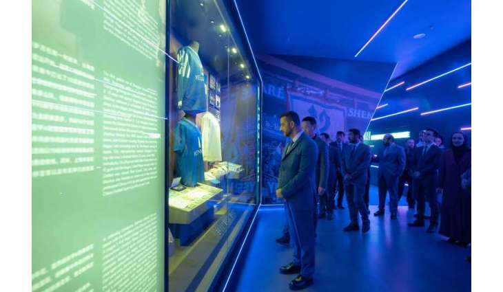 Sultan bin Ahmed visits Shanghai Football Club Stadium