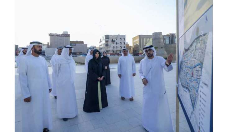 Latifa bint Mohammed reviews progress of Al Fahidi Fort Rehabilitation Project