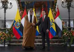 Crown Prince of Abu Dhabi, President of Ecuador discuss strengthening bilateral cooperation, as Comprehensive Economic Partnership Agreement announced