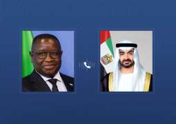 رئيس الدولة يتلقى اتصالاً هاتفياً من رئيس سيراليون بشأن التطورات في المنطقة