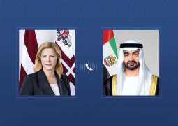 رئيس الدولة يتلقى اتصالاً هاتفياً من رئيسة وزراء لاتفيا أدانت خلاله الاعتداءات الإيرانية التي استهدفت الإمارات