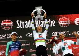 Tadej Pogačar roars to record fourth Strade Bianche title