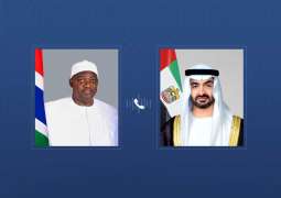 رئيس الدولة يتلقى اتصالاً هاتفياً من رئيس غامبيا أدان خلاله الاعتداءات الإيرانية ضد الإمارات