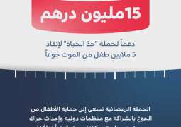AED15 million contributed by anonymous benefactor in support of Edge of Life campaign to rescue 5 million children from hunger