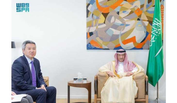 نائب وزير الخارجية يستقبل القائم بالأعمال في سفارة جمهورية الصين الشعبية لدى المملكة