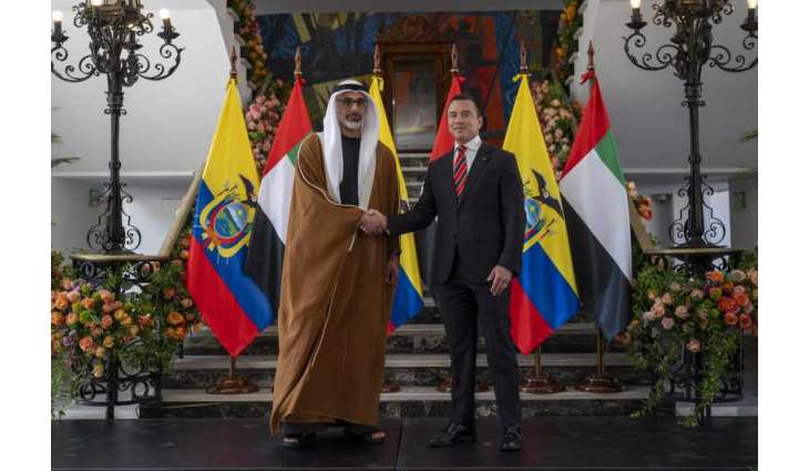 Crown Prince of Abu Dhabi, President of Ecuador discuss strengthening bilateral cooperation, as Comprehensive Economic Partnership Agreement announced