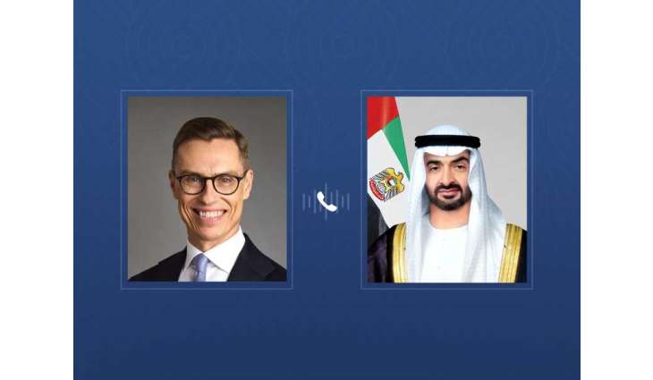رئيس الدولة يتلقى اتصالاً هاتفياً من الرئيس الفنلندي أكد خلاله التضامن مع الإمارات إثر الاعتداءات الإيرانية