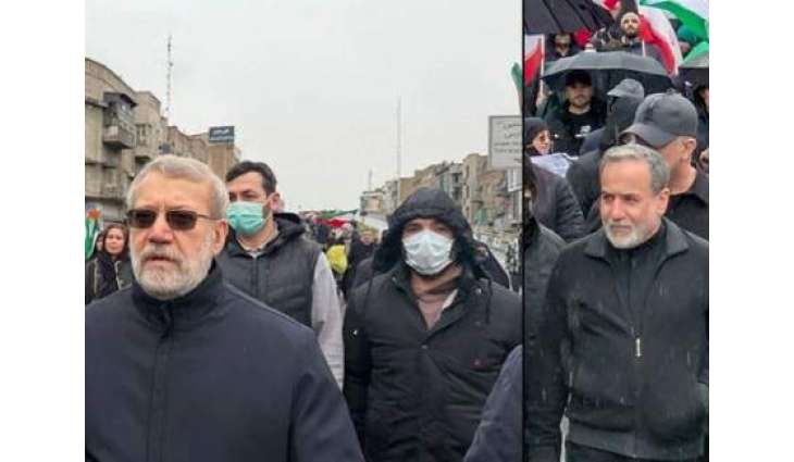 Watch Video: Top Iranian leaders make surprise appearance at Quds Day rally in Tehran