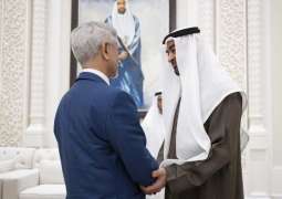 رئيس الدولة يستقبل وزير الشؤون الخارجية في الهند