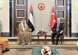 Saqr Ghobash, Turkish Parliament Speaker reaffirm condemnation of Iran’s blatant attacks on UAE territory