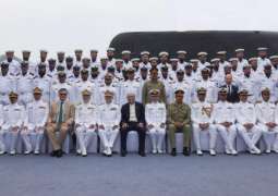 Commissioning ceremony of 1st HANGOR Class Submarine, PNS/M HANGOR was held at Sanya, China