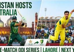 Pakistan to host Australia for three-match ODI series in Lahore next year