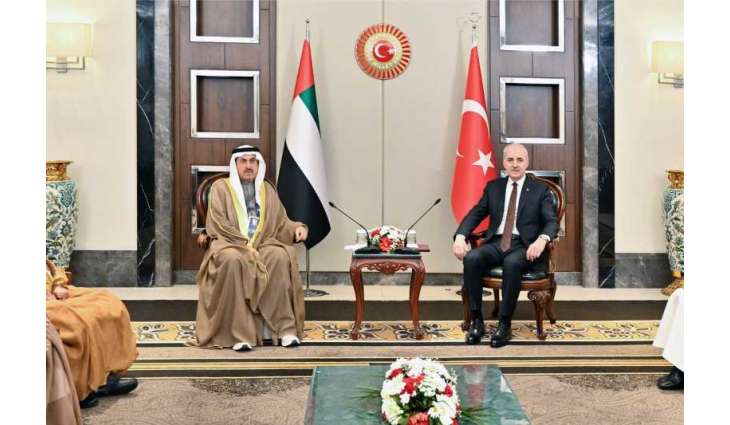 صقر غباش ورئيس البرلمان التركي يؤكدان على إدانتهما الاعتداءات الإيرانية السافرة على أراضي دولة الإمارات