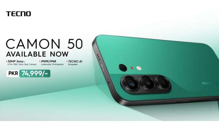 TECNO CAMON 50 Launches in Pakistan with Underwater Photography and Advanced TECNO AI