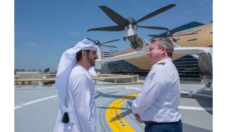 Hamdan bin Mohammed reviews newly completed Air Taxi Station near Dubai International Airport