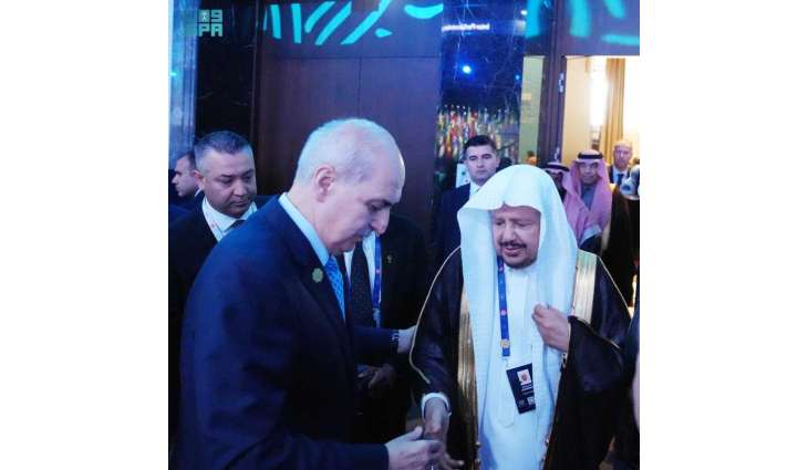 رئيس مجلس الشورى يلتقي رئيس البرلمان التركي