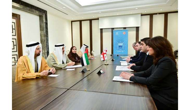 Saqr Ghobash meets Georgian Parliament Chairman on sidelines of 152nd IPU Assembly in Istanbul