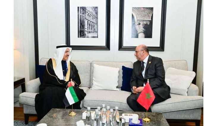 Ghobash meets Speaker of Morocco’s House of Councillors