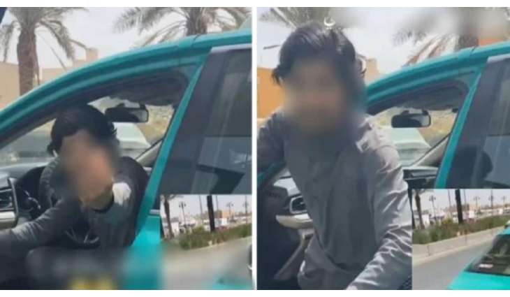 سائق باکستان یتھجم علی سعودي أمام أسرته في منطقة الریاض