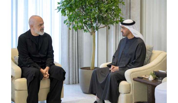 رئيس الدولة يستقبل رئيس وزراء ألبانيا