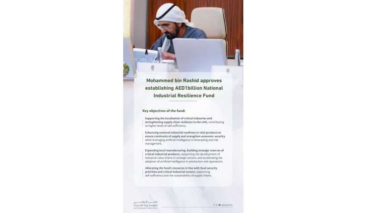 Mohammed bin Rashid approves decisions to enhance industrial resilience, support national products