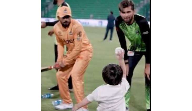 Babar Azam, Shaheen Afridi’s son share delightful post-match moment