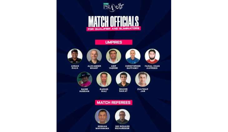 HBL PSL 11 Playoffs: PCB Unveils Star-Studded Match Officials Lineup