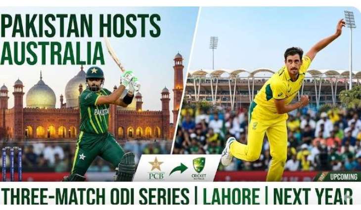 Pakistan to host Australia for three-match ODI series in Lahore next year